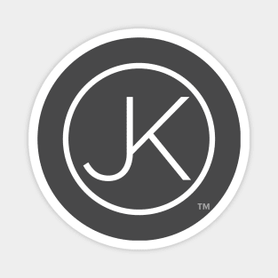 JK logo (white colorway) Magnet